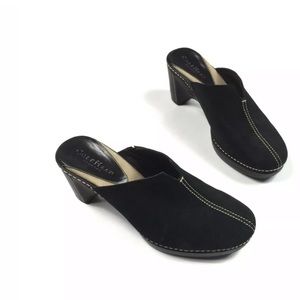 COLE HAAN Country evita black suede mule clogs-